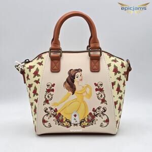 Loungefly Disney Beauty And The Beast Floral Mini Satchel Bag